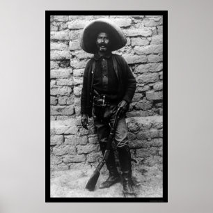 Póster Exército mexicano voluntário 1909