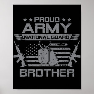 Poster Exército Orgânico Guarda Nacional Irmão Flag Usa M