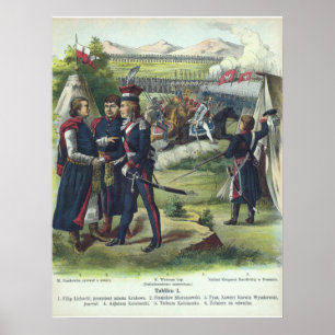 Póster Exército polonês perto de Kraków