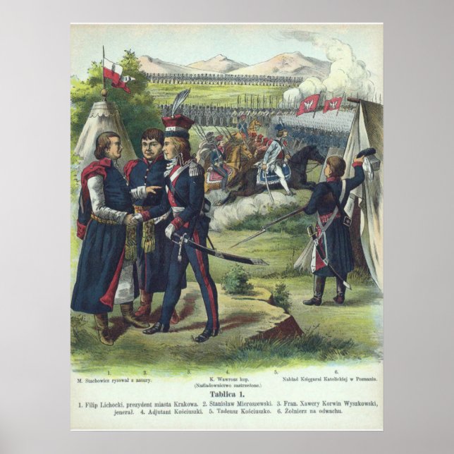 Póster Exército polonês perto de Kraków (Frente)