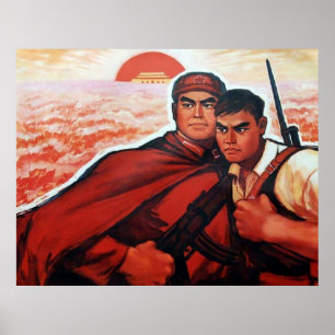 Póster Exército vermelho de China