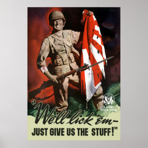 Póster Exército WW2 -- Nós lambê-los-emos