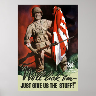 Póster Exército WW2 — Vamos lamber