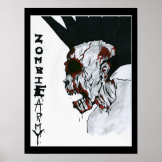 Póster Exército Zombie
