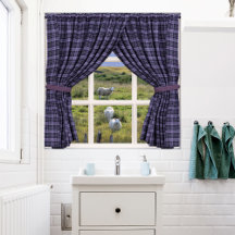 Exibição de Janela com Cenário de Ovinos e Pacífic