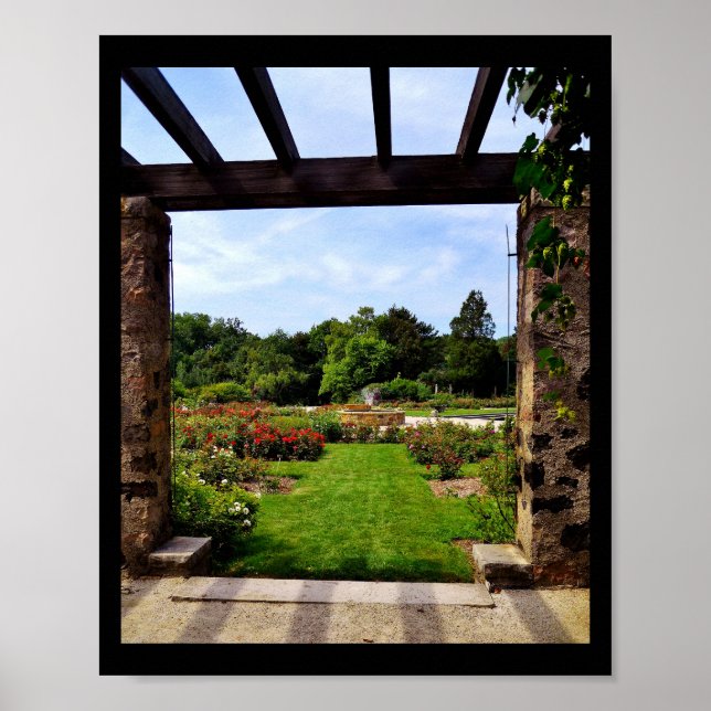 Póster Exibição de Jardim (Frente)