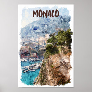 Poster Exibição de Porta de Viagem Retroativa com Waterco
