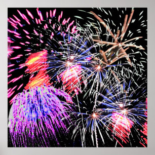 Póster Exibição do Fireworks