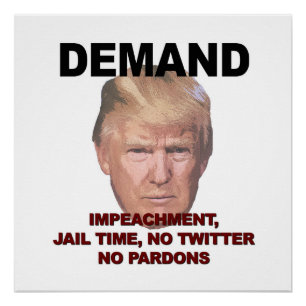 Póster Exigência de Impedimento, Prisão, Sem Twitter, Sem
