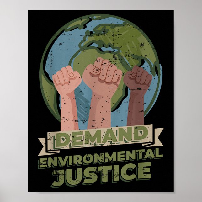 Poster Exija Justiça Ambiental (Frente)