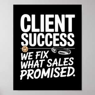 Poster Êxito do cliente - Corrigimos as vendas recomendad