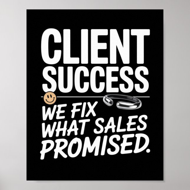 Poster Êxito do cliente - Corrigimos as vendas recomendad (Frente)