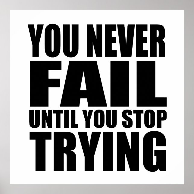 Poster Êxito na citação motivacional (Frente)