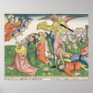 Poster Êxodo 32 15-23 Moses que quebra as tabuletas de