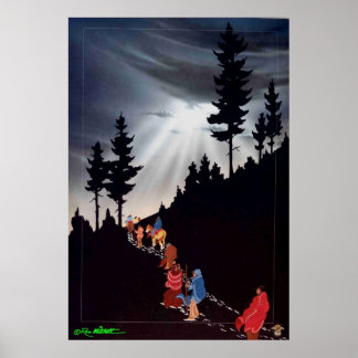 Póster Êxodo, no Caminho das Lágrimas