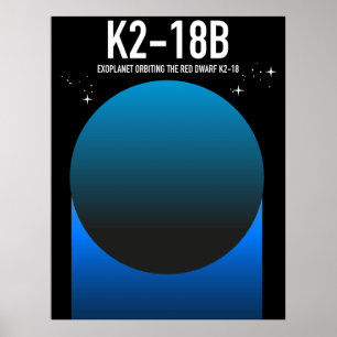 Poster exoplaneta K2-18b