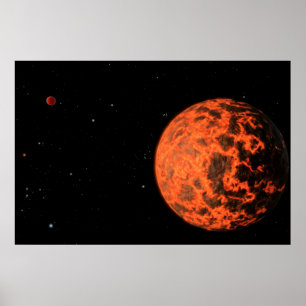 Poster Exoplaneta Ucf-1.01 Orbitando Uma Estrela Chamada