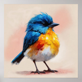 Poster Exotischer Vogel: Kunstwerk für Naturfreunde. 