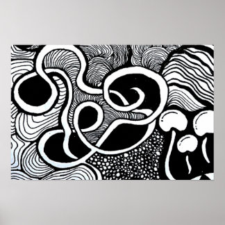 Poster Expansão do Zentangle | Mães abstrato