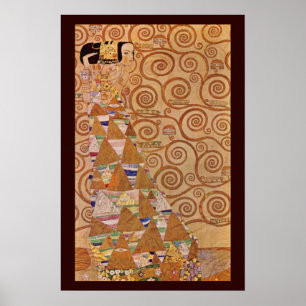 Poster Expectativa de Klimt Vintage Victorian Art Nouveau