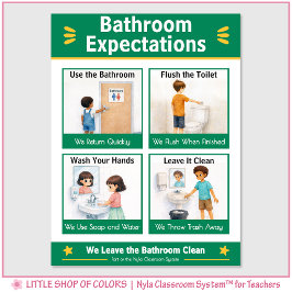 Poster Expectativas da Sala de Aula Gráfico de Âncora