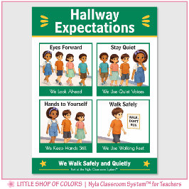 Poster Expectativas no Corredor Gráfico Âncora de Sala de