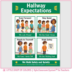 Poster Expectativas no Corredor Gráfico Âncora de Sala de