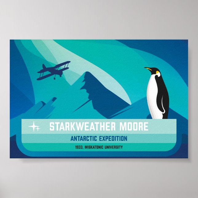 Poster Expedição Antártica Starkweather-Moore (Frente)