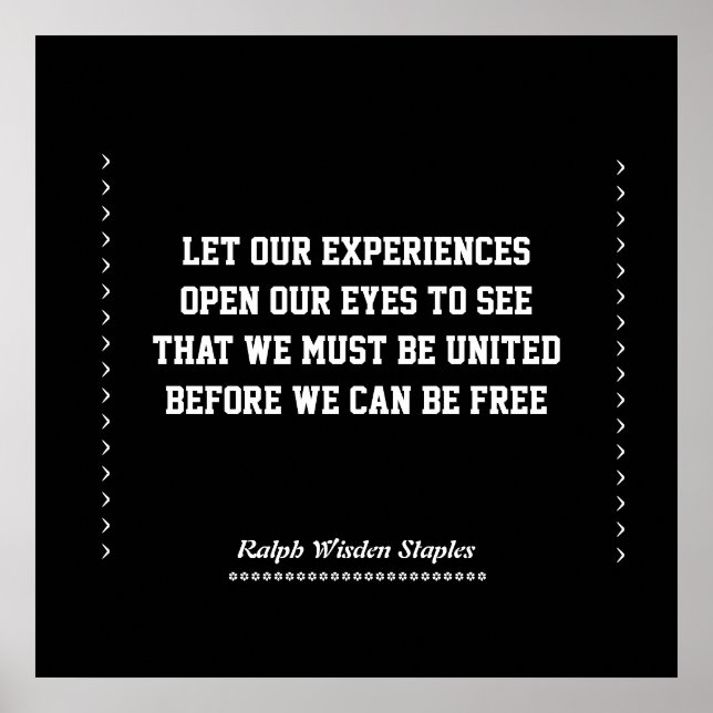 Póster Experiência afro-americana (Frente)