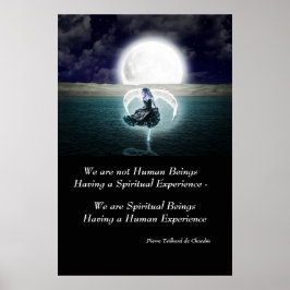 Poster Experiência espiritual Cotação de Wall Art Inspira