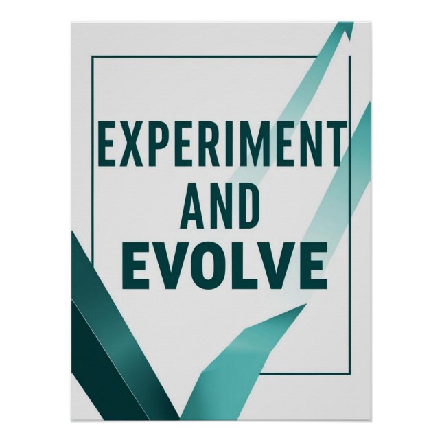 Póster Experimentar e Evoluir opção 2 (Frente)