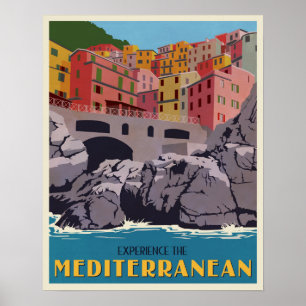 Póster Experimente o mediterrâneo