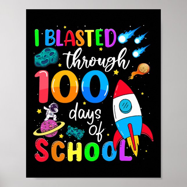 Poster Explodido Por 100 Dias De Ensino 100 Dias (Frente)