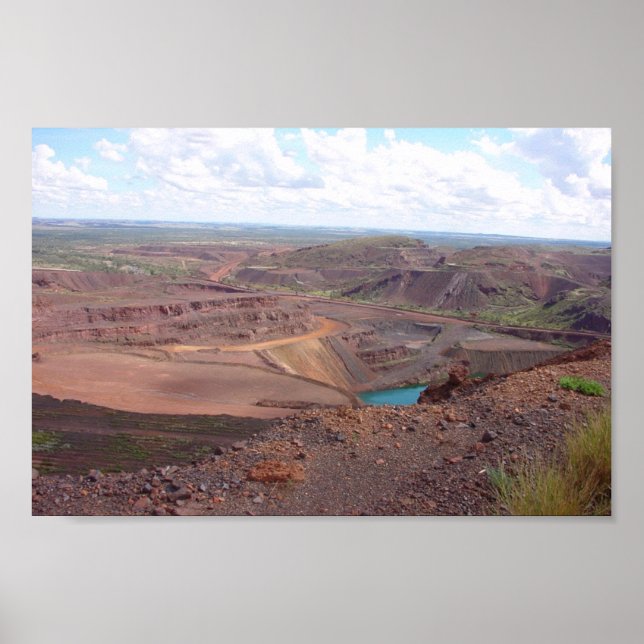 Póster Exploração Mineira Na Minas De Paraburdoo (Frente)