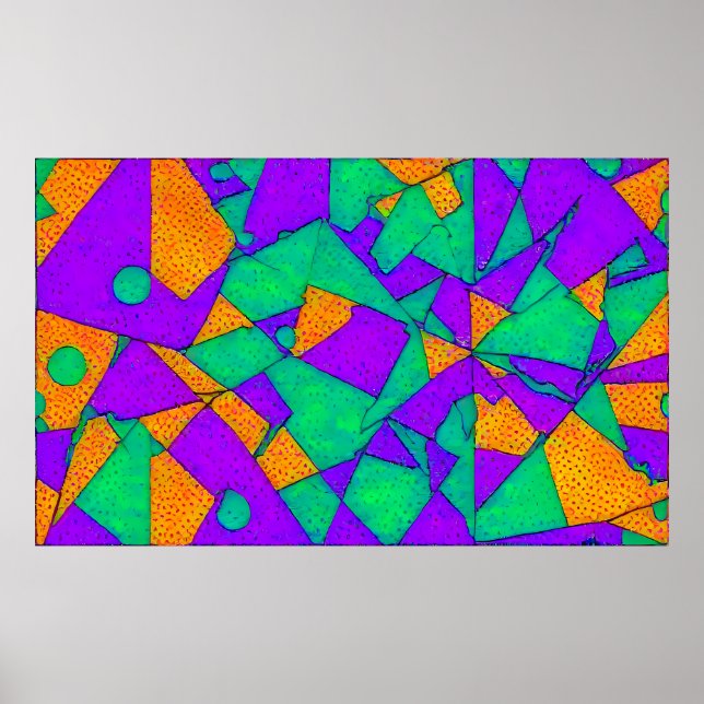 Poster Explorado - Ken Gage Abstrato (Frente)