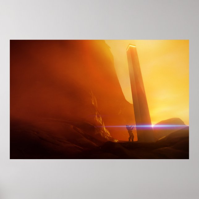 Poster explorador da arte de ficção científica monolith (Frente)