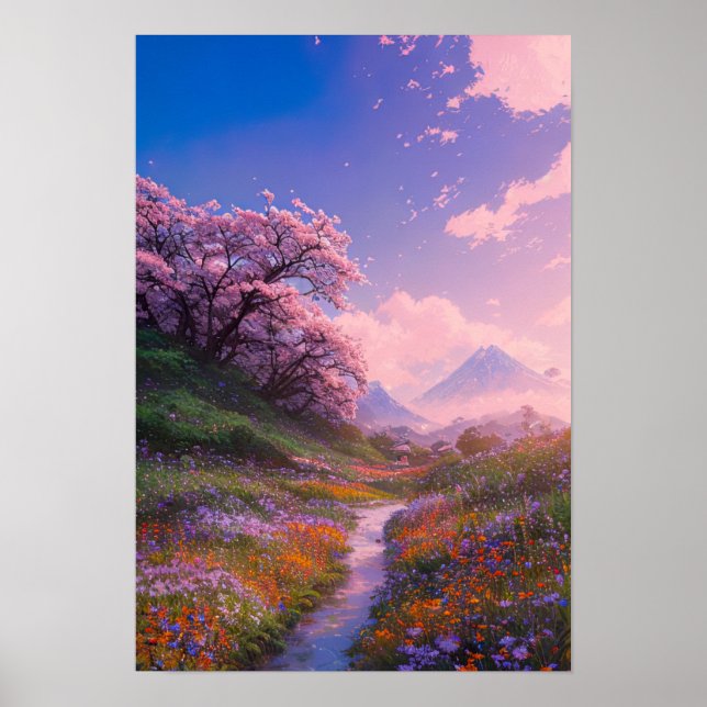 Poster Explorando o Campo das Flores (Frente)