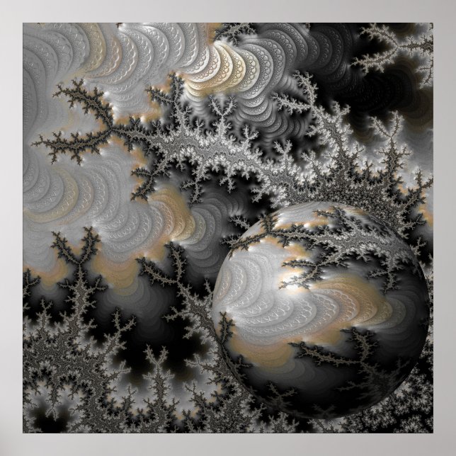 Poster Explorando o Reino de Mandelbrot  (Frente)