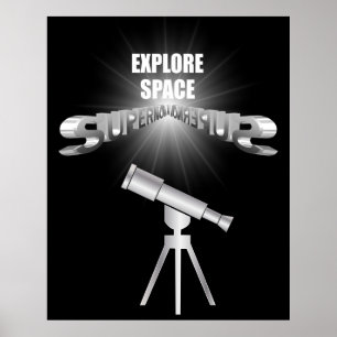 Póster Explorar espaço