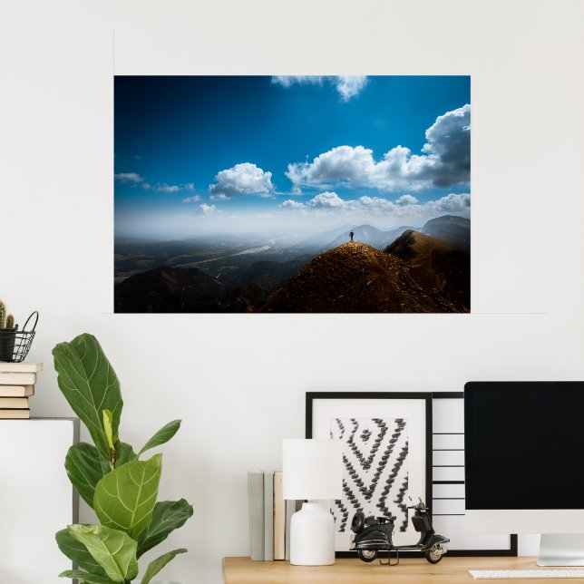 Poster Explorar novas alturas (Escritório em casa)