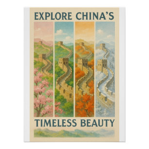 Póster Explore a beleza do Eterno na China