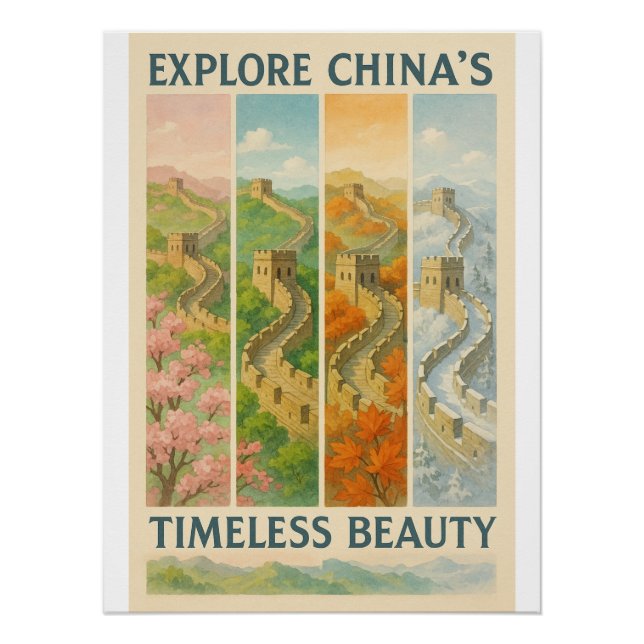 Póster Explore a beleza do Eterno na China (Frente)