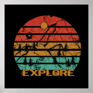 Poster Explore a vida selvagem