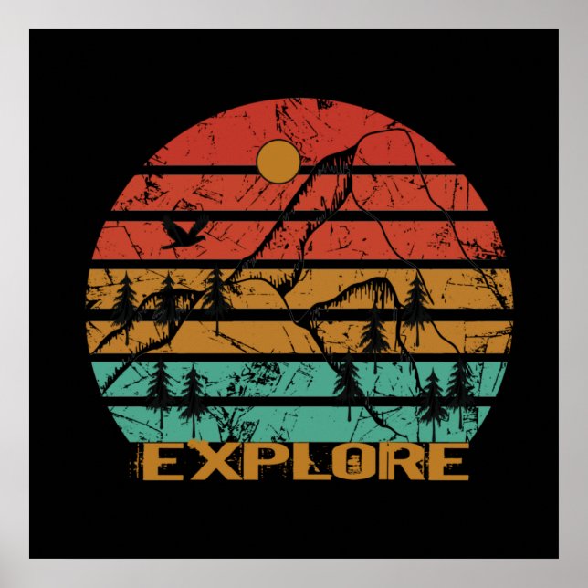 Poster Explore a vida selvagem (Frente)