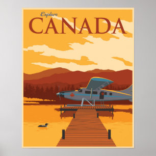 Póster Explore Canadá!