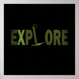 Poster Explore explorador da natureza