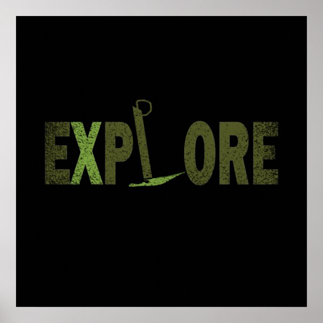 Poster Explore explorador da natureza (Frente)
