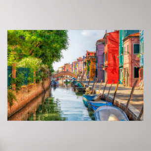 Poster Explore o Charme Vibrante de Burano