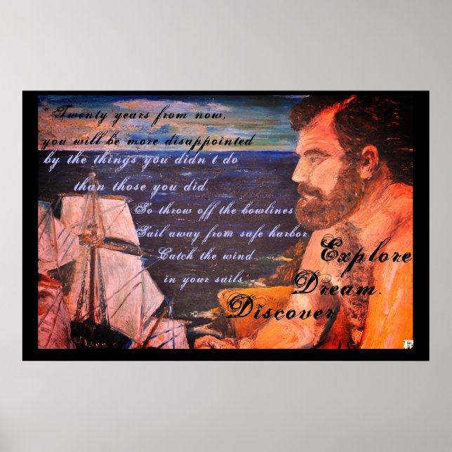 Póster Explore. Sonho. Descubra (Frente)