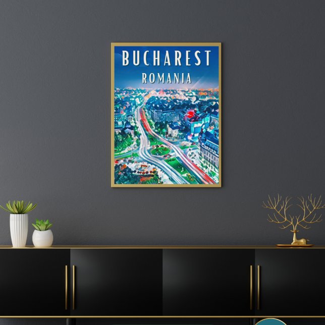 Poster Explorez les merveilles de Bucarest (Bucarest : Histoire riche, créativité en plein essor.)